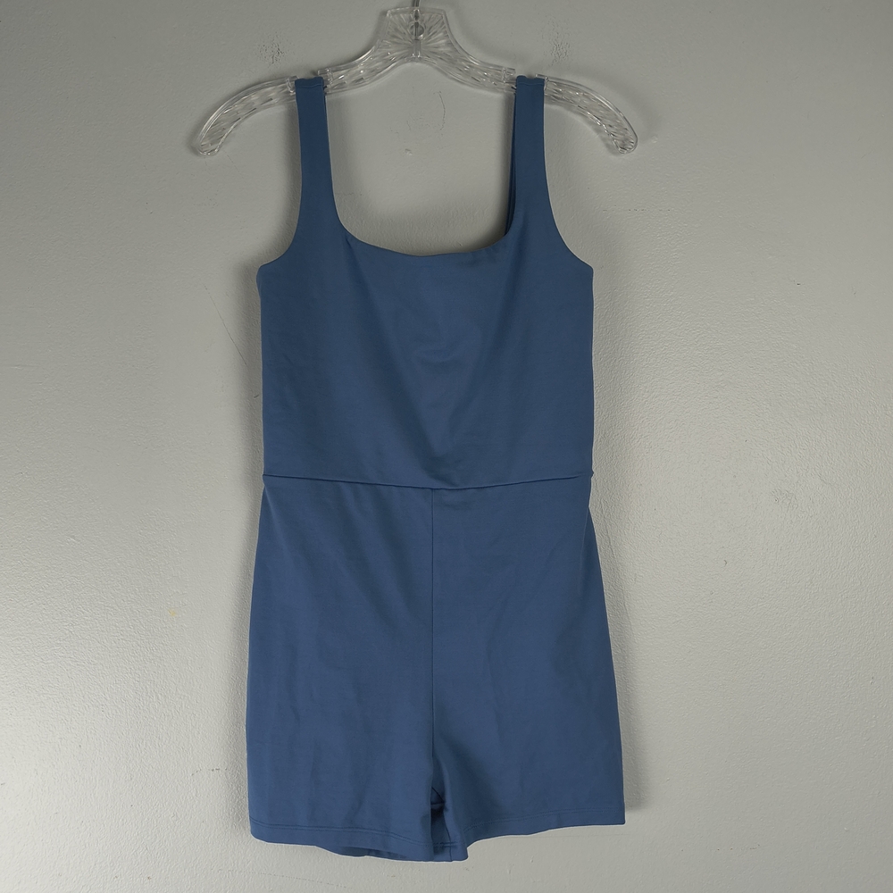 Reformation The Dev Ecostretch Short Jumpsuit Women's S Morning Glory Blue - Picture 2 of 11